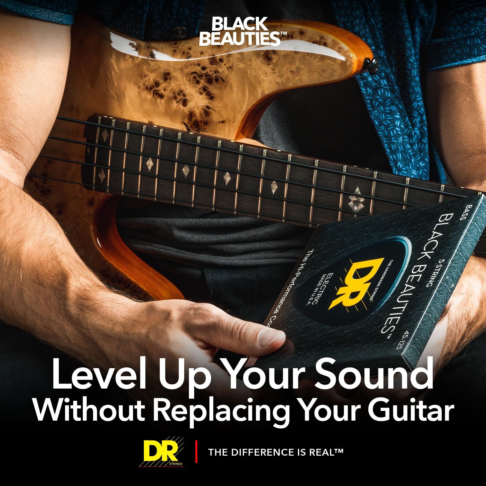 DR EXTRA-Life BLACK BEAUTIRS ベース弦 DR-BKB45 o7r6kf1 Amazon.com: DR Strings BKB-45 Black Beauties Coated Steel Medium